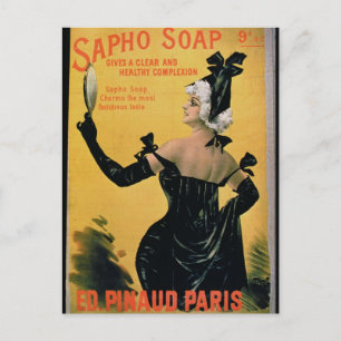 Carte Postale 'Sapho Soap - Donne une complexité claire et saine