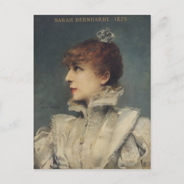 Carte Postale Sarah Bernhardt 1875 (Devant)