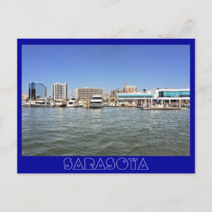 Carte Postale Sarasota, Floride skyline de la baie.