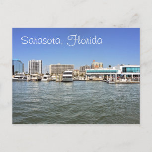 Carte Postale Sarasota, Floride skyline de la baie.