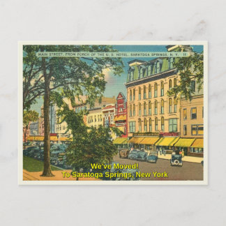 Carte Postale Saratoga Springs NY Nous avons déménagé
