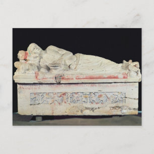 Carte Postale Sarcophage, étrusque