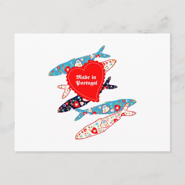 Carte Postale Sardines made in Portugal (Devant)