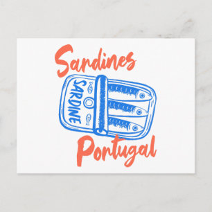 Carte Postale Sardines Portugal Foodie Voyage Impression d'Art