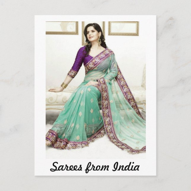 Carte Postale Sarees d'Inde (Devant)
