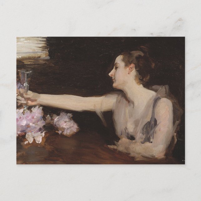 Carte Postale Sargent - Madame Gautreau buvant un toast (Devant)