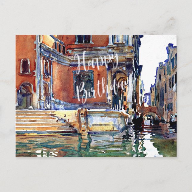 Carte Postale Sargent - Scuola di San Rocco - Joyeux Anniversair (Devant)