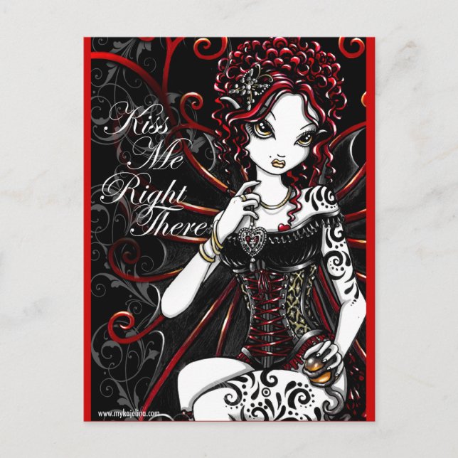 Carte postale Sasha Red Corset Tattoo (Devant)