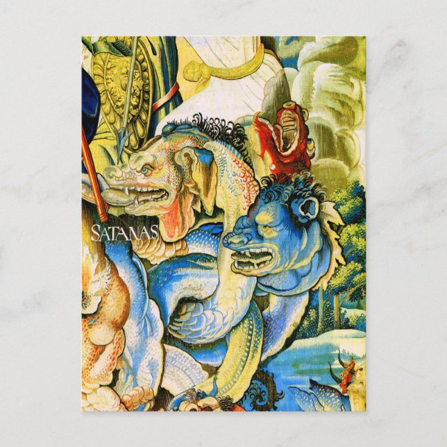 Carte Postale Satanas (Satan), Fine Willem de Pannemaker (Devant)