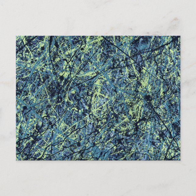 Carte Postale SATURATION (un design artistique abstrait) ~ (Devant)