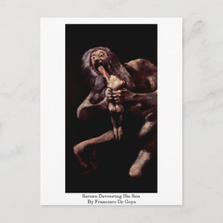 Carte Postale Saturn dévorant son fils par Francisco De Goya