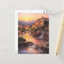 Saturnia Hot Springs Toscane Italie Sunset
