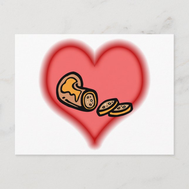 Carte Postale saucisse (Devant)