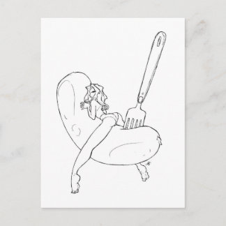 Carte Postale Saucisson Cumberland
