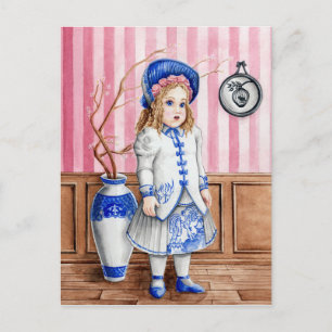 Carte Postale Saule bleu Bru