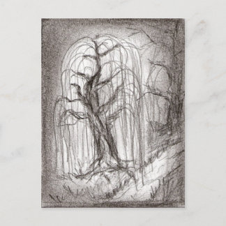 Carte Postale Saule pleurant