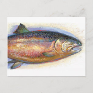 Carte postale saumon