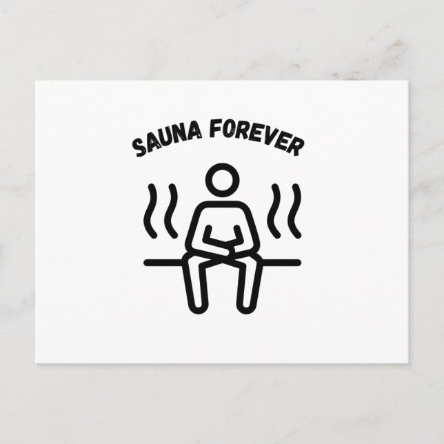 Carte Postale Saunas Sauna Forever (Devant)