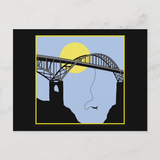 Carte Postale Saut de Bungee (Devant)