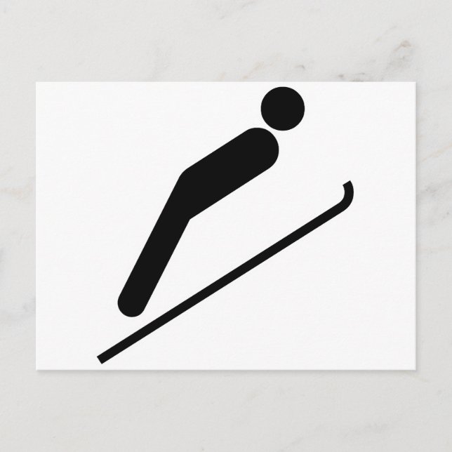 Carte Postale Saut de ski (Devant)