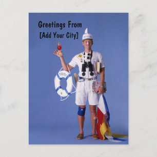 Carte Postale Sauter les salutations humoristiques Sayles™ de la