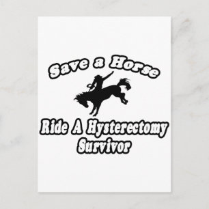 Carte Postale Sauver Cheval, Monter Survivante d'Hystérectomie