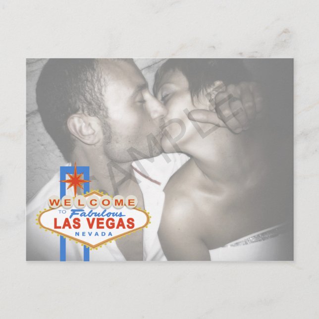Carte postale "Sauver la date" avec l'enseigne de  (Devant)