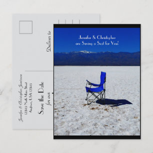 Carte Postale Sauver la date de la fête d'anniversaire de mariag