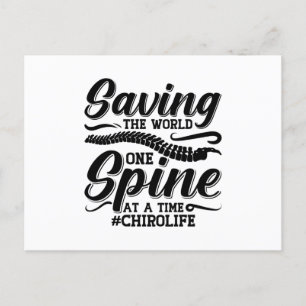 Carte Postale Sauver Le Monde Chiropratique Chiropracteur Chirop