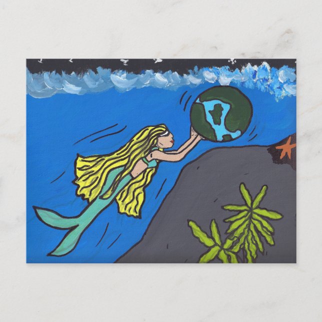 CARTE POSTALE SAUVER NOTRE PLANÈTE (Devant)