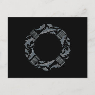 Carte Postale Sauvez la vie des requins