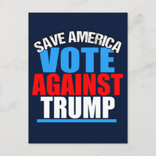 Carte Postale Sauvez le vote de l'Amérique contre Trump