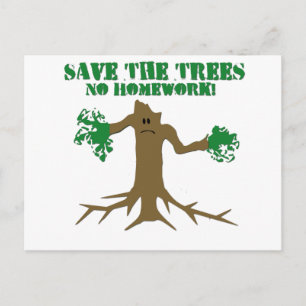 Carte Postale Sauvez Les Arbres