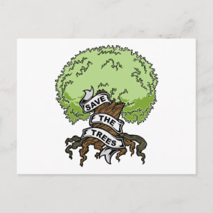 Carte Postale Sauvez Les Arbres