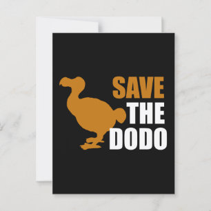 Carte Postale Sauvez L'Oiseau De Dodo ! Novelty Funny Pin