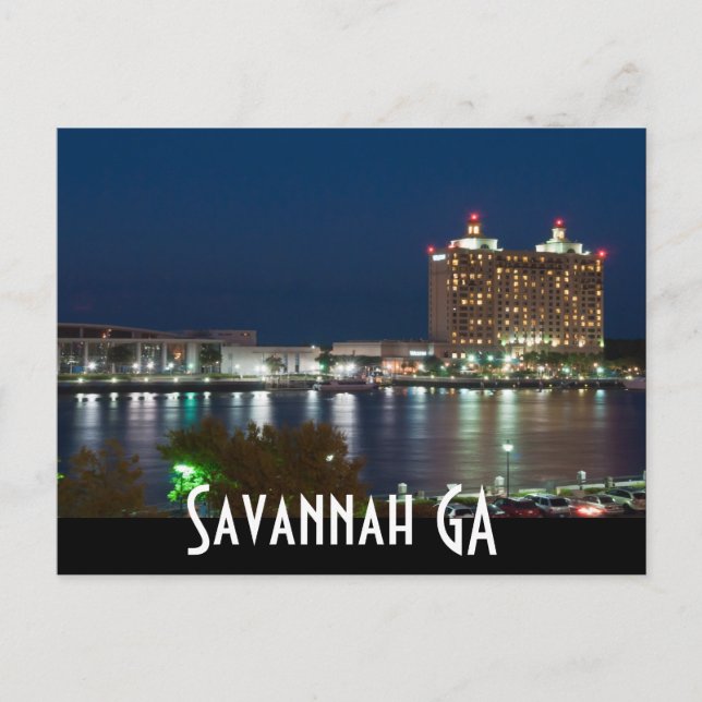 Carte Postale Savannah GA (Devant)