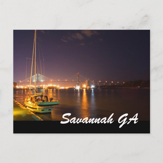 Carte Postale Savannah GA (Devant)