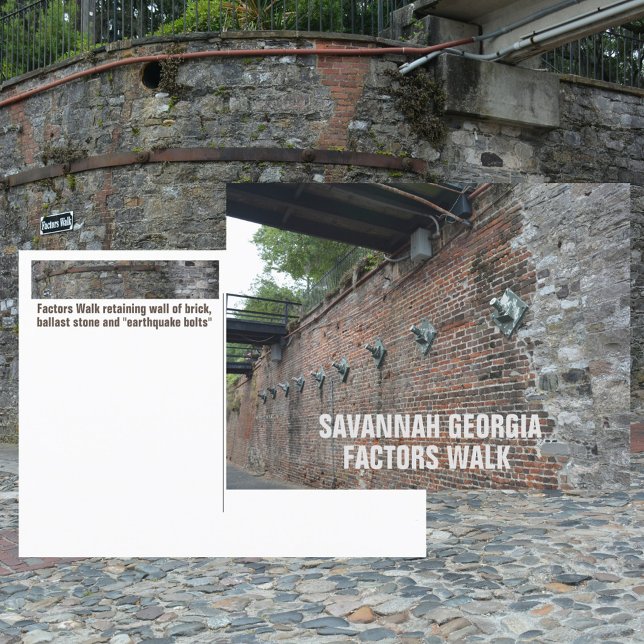 Carte Postale Savannah Georgia Factors Walk Photographie (Créateur téléchargé)