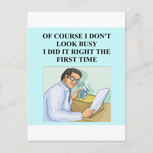 Carte Postale savant efficace (Devant)