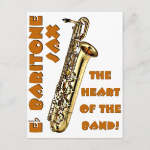 Carte Postale Saxophone baryton