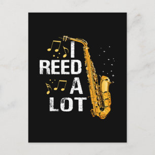 Carte Postale Saxophone drôle