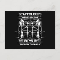 Scaffoleurs Ciel Enfer Au Milieu De L'Échafaudage