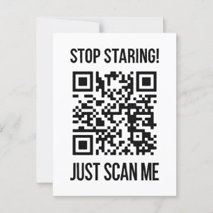 Carte Postale Scan Me QR Code : Choisissez la gentillesse chaque