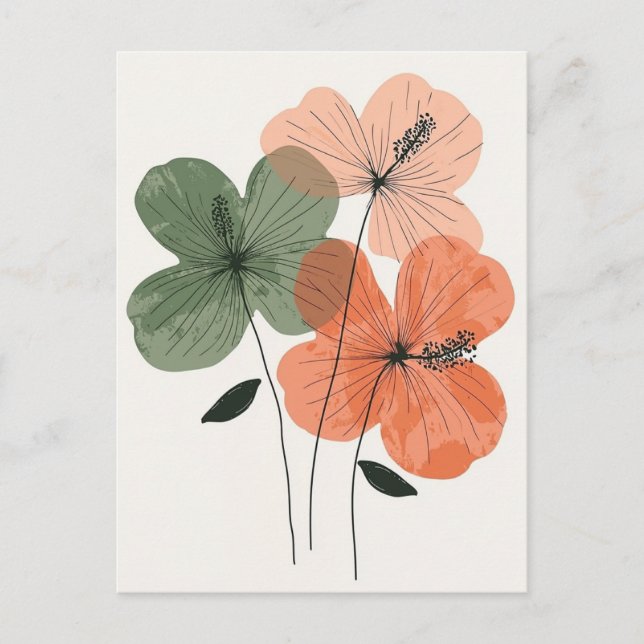 Carte Postale Scandi Bloom No.301 (Devant)