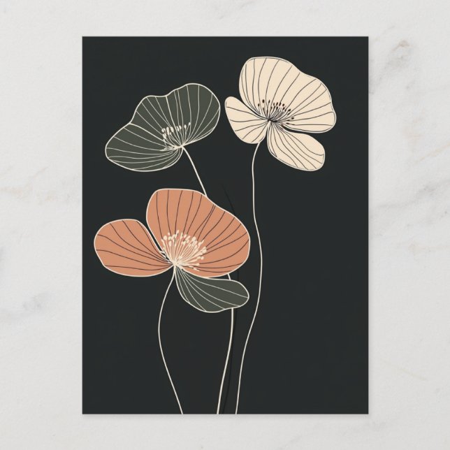 Carte Postale Scandi Bloom No.306 (Devant)