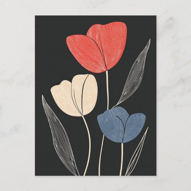 Carte Postale Scandi Bloom No.320 (Devant)