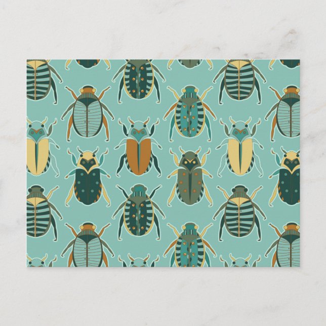 Carte Postale Scarab Beetles (Devant)