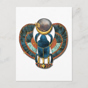 Carte Postale Scarab sacré du roi Tut
