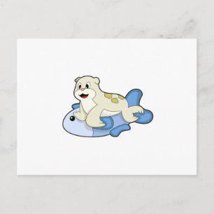 Carte Postale Sceau au Poisson