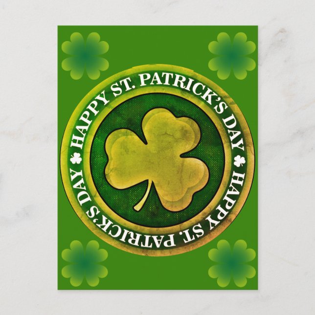 Carte Postale Sceau de la Saint Patrick (Devant)